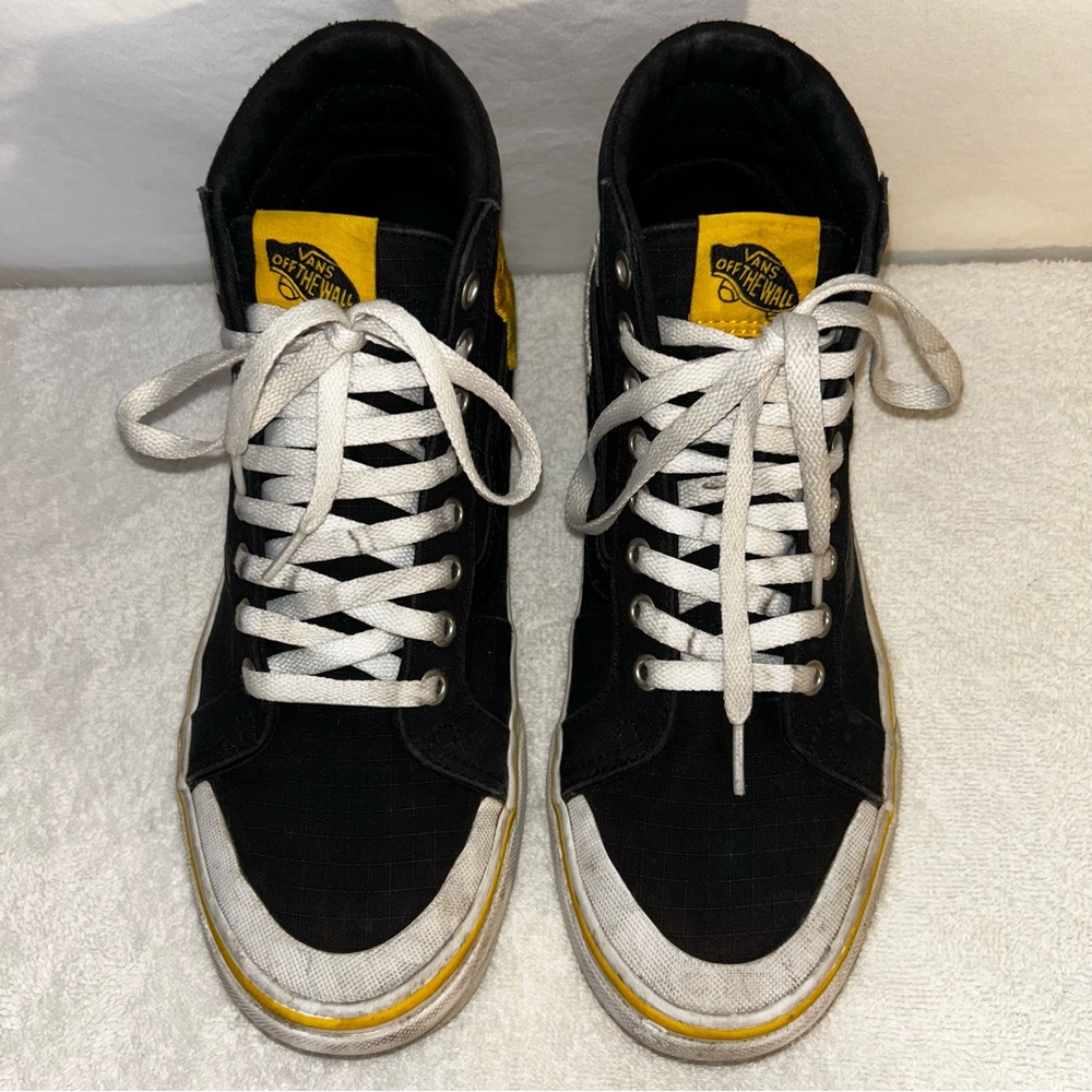 National Geographic x Vans Sk8-Hi - Unisex Men's 7/Women's 8.5 Black & Yellow - Picture 2 of 15